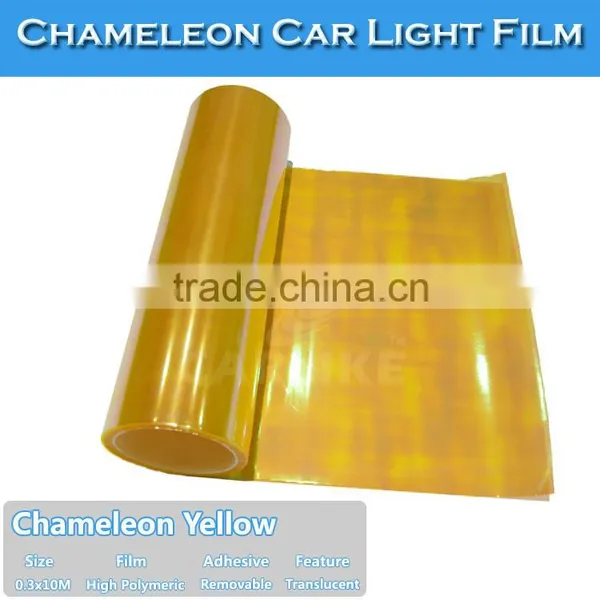 Free Shipping Car Cover PVC Sticker Chameleon Auto Headlight Film photo-3