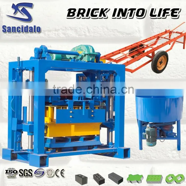 QT40-2 Hollow Concrete Brick Machine in India