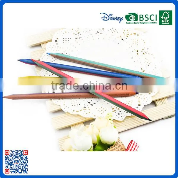New Style Wholesale Customized School Color Wood 7 Inch Double-end Color Pencil for Gift photo-4