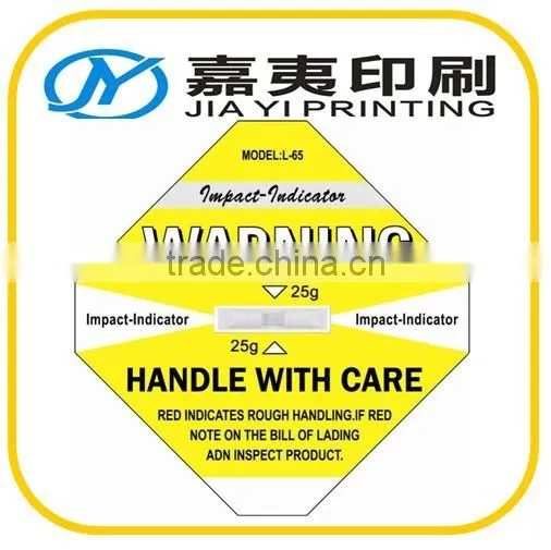 Impact Shockwatch Label Impact Indicator Shock Label Monitoring Shock Indicator