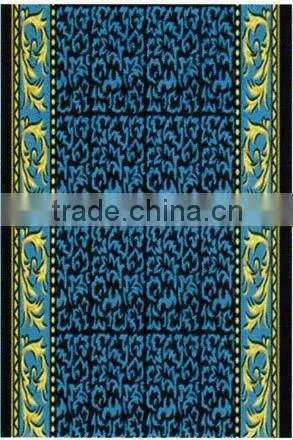 Prayer Mat Colorful Pattern Decorative Printed Nylon Prayer Mat With Latex Backing