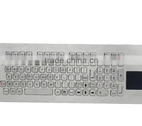 Compact Format IP65 Metal Keyboard With Trackball and Function Keys photo-5
