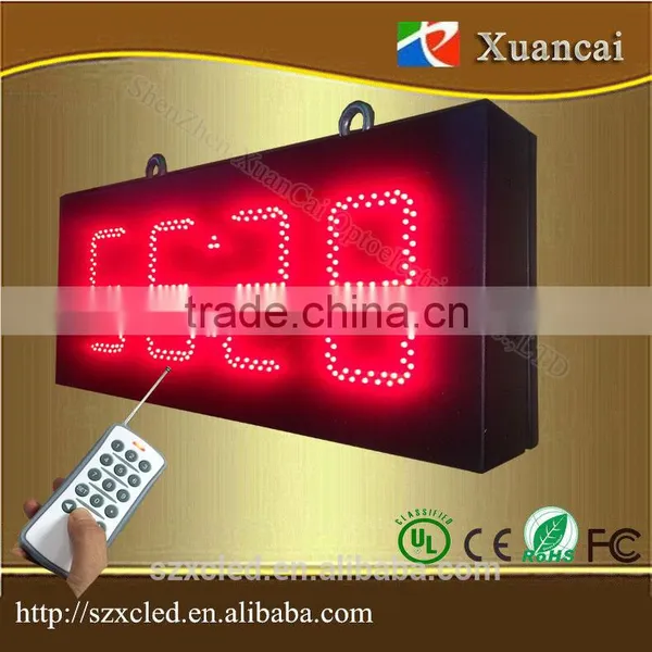5'' Red Brightness Adjustable LED Digital Timing Clock 7 Segment 5'' Outdoor Digits Time Clock photo-3