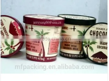 Nice Design Disposable Ice Cream Paper Cup Cream Paper Bowl and Lids photo-3