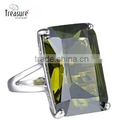 Gemstone Jewelry Body Crystal Jewelry 925 Silver Ring Zircon Ring China Factory photo-6