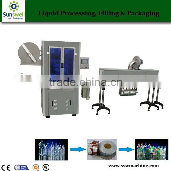 Automatic Bottle Body and Cap Sleeve Shrink Label Machine