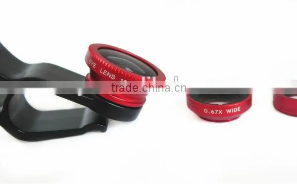 3 In1 Fish Eye+ Wide Angle + Macro Camera Clip-on Lens For IPhone 6S Samsung/LG photo-5