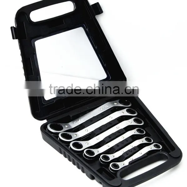 6 Piece Wrench Metric Mechanics Tool Set Ratcheting Garage Spanner Workshop New Quality Choice photo-2