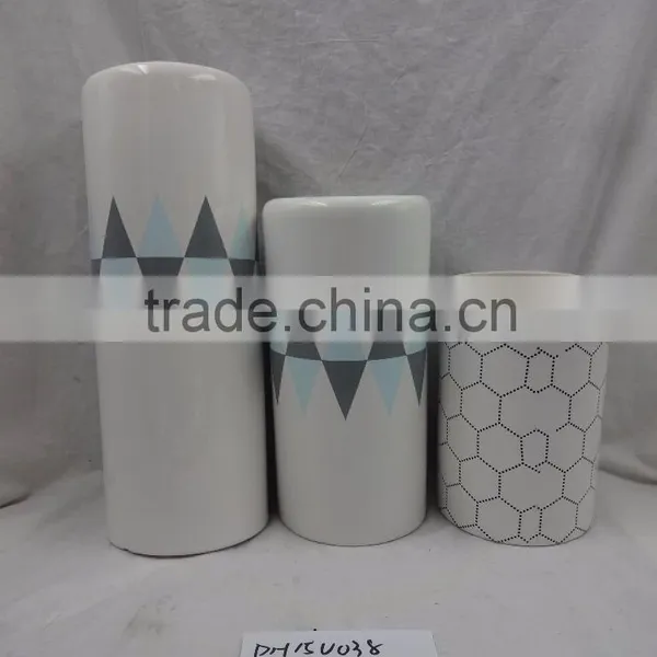 Home Decor Ceramic Vase Modern Design, Ceramic Flower Vase Western Style, Porcelain Vase Home Decoration