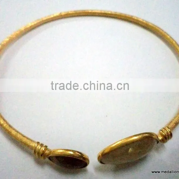 Turqioise Vermeil Gold Plated Sterling Silver Bangle, Gold Plated Bangle, Turquoise Bangle photo-4
