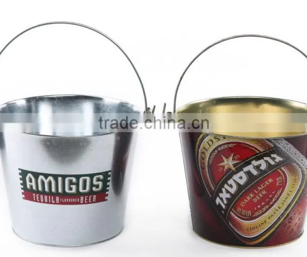 Metal Tin Ice Bucket, Customized Printing Ways Available photo-6