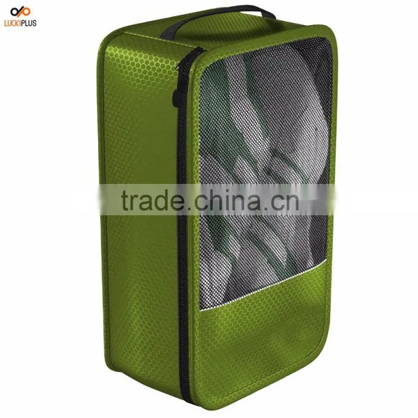 Luckiplus Shoe Bag - Convenient Packing System For Your Shoes When Traveling Green