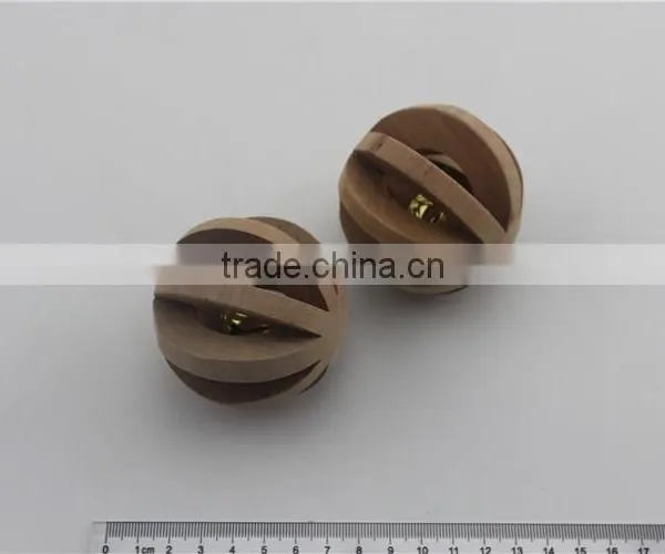 Wood Pet Voice Ball With Small Bell photo-2