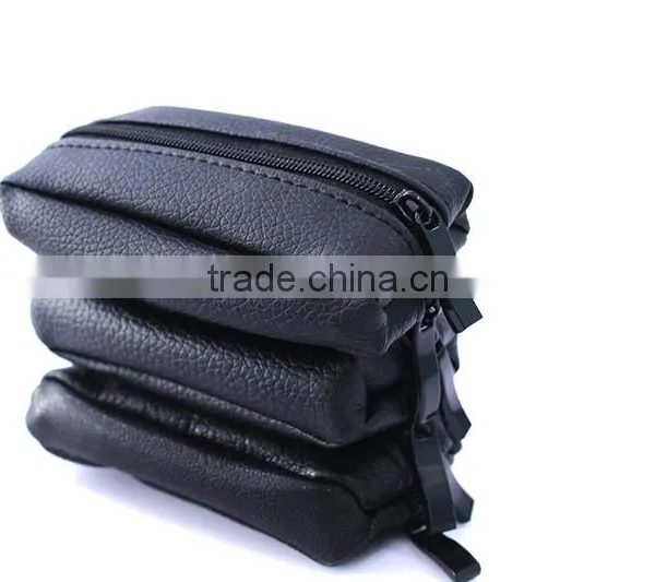 Genuine Leather Coin Bag Two Zipper Closure With Key Ring Since 1997 photo-6