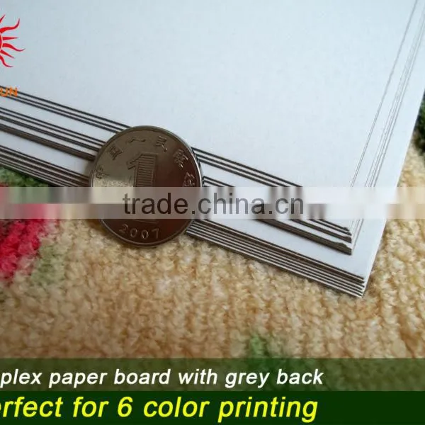 Book Cloth Duplex Paper Board With Gray Back