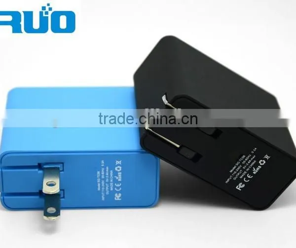Hot Selling 5V 3.4A USB Wall/travel Charger With EU/US Plug for Iphone 6s/6/6plug photo-5