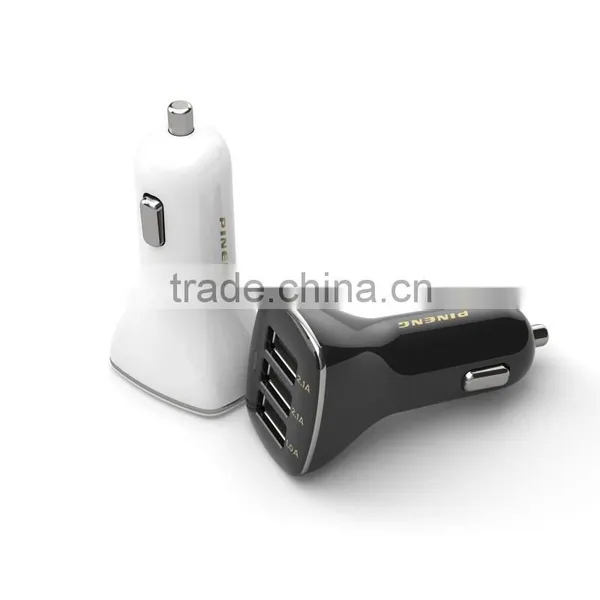 PINENG PN-523 Car Charger With 3 USB Charge for Moblie and Iphone or Ipad photo-3