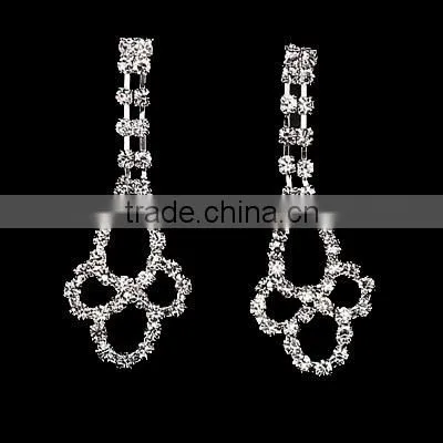 Latest Diamond Wedding Accessories Tiara Necklace Earrings Jewelry Set photo-4