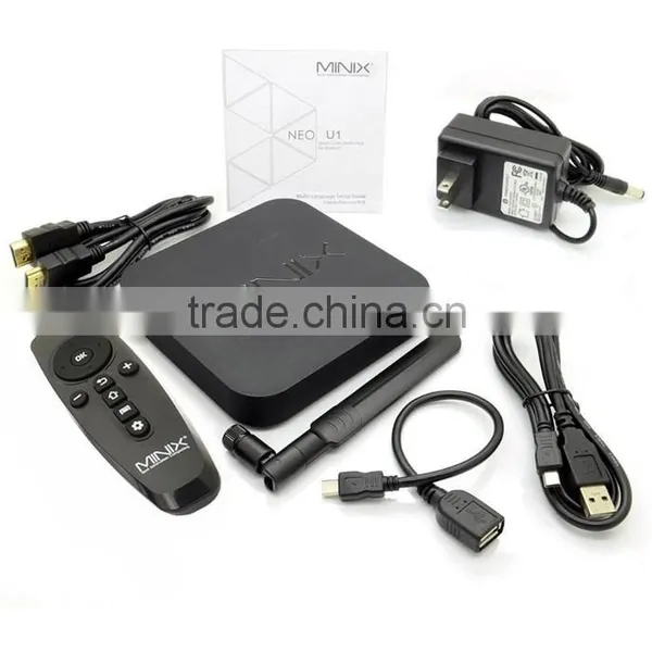 MINIX NEO U1 android 5.1 tv box s905 Quad core Cor tex-A53 Prosessor(64 bit) tv box in stock