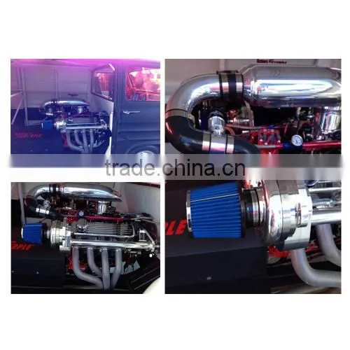Universal Auto Car Air Filter Cold Air Intake 3" 76-88-100mm Round Tapered photo-3