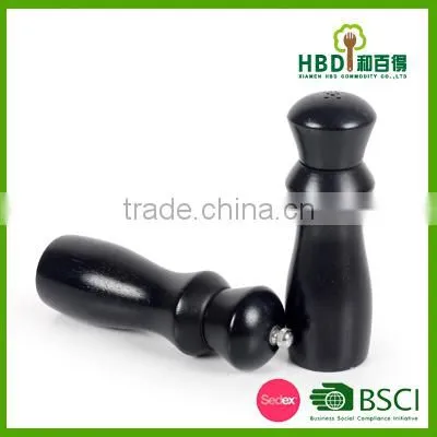 2016 Black Bamboo Salt and Pepper Mill OEM Factory China photo-3