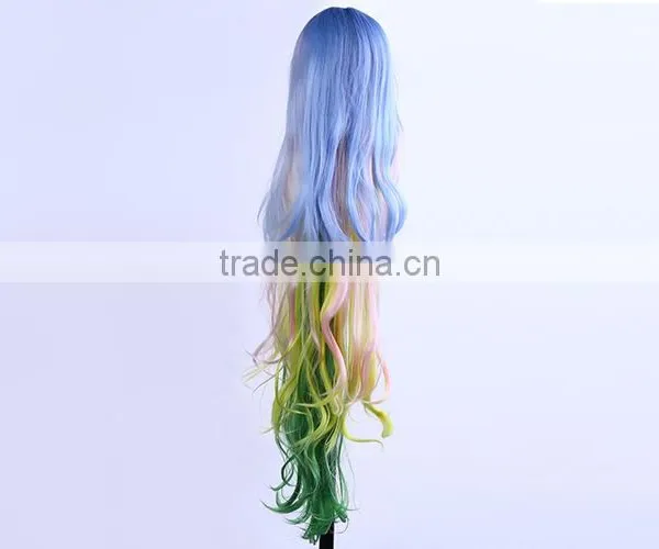 Braid Pull Half Up And Wear With Head Pieces Cosplay Costume Festival Synthetic Wig photo-2