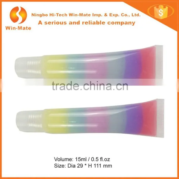 6 Rainbow Color With Hose Sparkle And Shine Cosmetic Lipstick Lipgloss photo-2