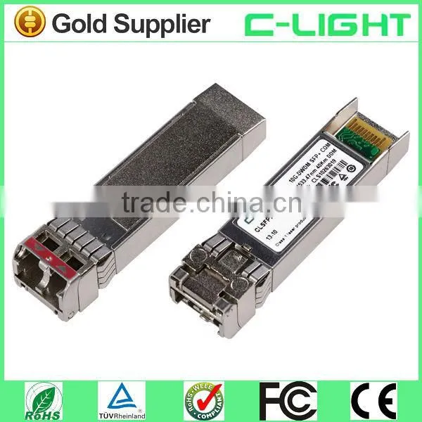 40km DWDM SFP + Transceiver Single Mode Fiber Cable Modules for Networking Equipment