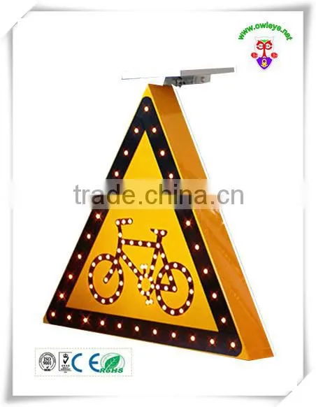 Solar Road Work Ahead Signage, Automatically Lighting Traffic Signs for Road Construction photo-2