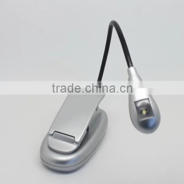 Gooseneck Novelty Clip USB LED Table Lamp With 1 LED Bulb 2-Level Brightness Travel Light Task Lighting photo-3