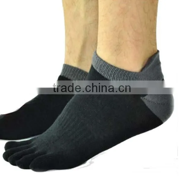 Hot Sale 5 Pairs New Young Men's Tube Socks Pure Cotton Sport Baseball Five Finger Socks Toe Socks Bulk photo-6