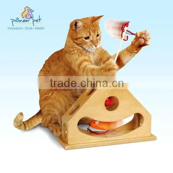 Tick Tock Teaser/ Wooden Cat Toys/ Pet Furniture
