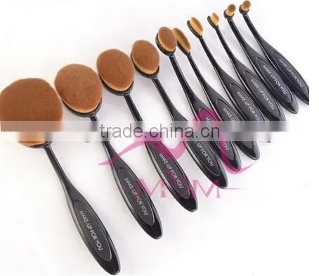 New Style Toothbrush Shape Brush Plastic Silicon Handle Foundation Brush Makeup Brush photo-2