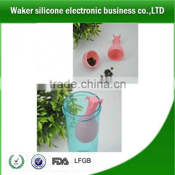 Cute Portable Silicone Tea Strainer photo-4