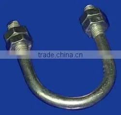Galvanized Bolt and Nut,U Clip Fastener,U Bolt Cable Clamp Made in China,u Bolt With Nut