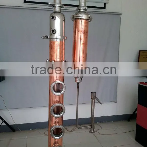 Alcohol Spirits Processing Types and New Condition Home Copper Alcohol Distiller Column photo-2