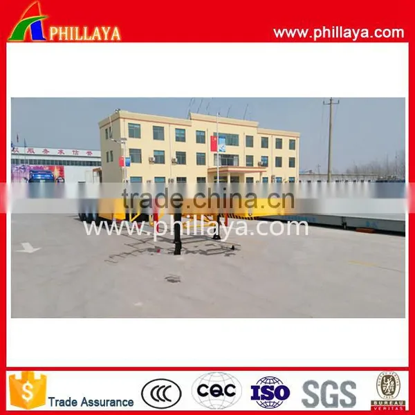 Africa 20ft 53ft 40 Feet 3 Axles 40ft Skeleton Trailer for Transport Container photo-5