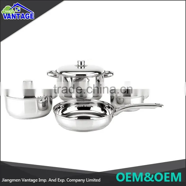 Eco-friendly High Quality 7pcs Polishing 316 Stainless Steel Cookware photo-2