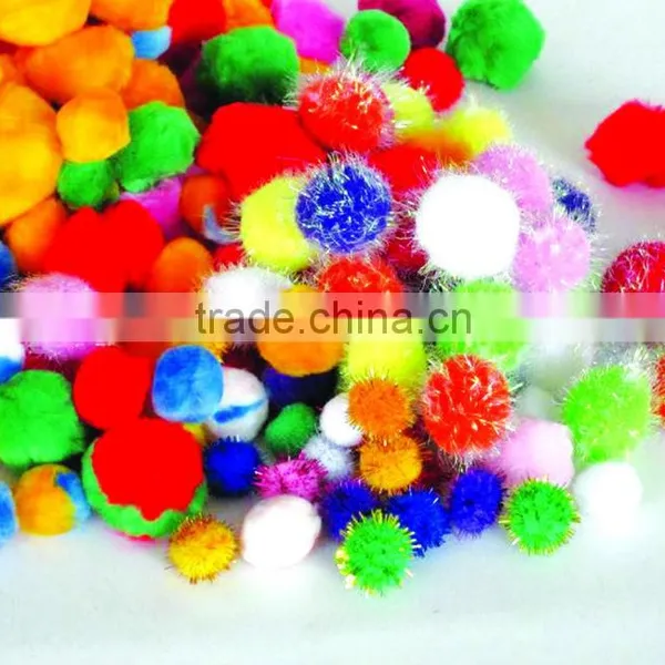 Colorful Craft Pom Poms for Kids DIY photo-1