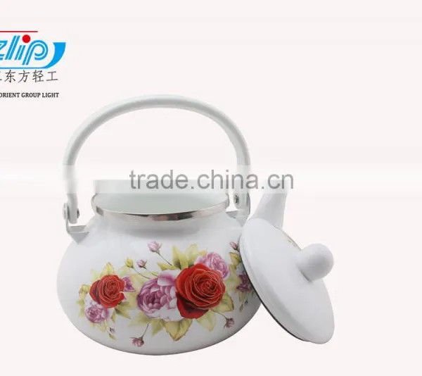 The Fashion Melon Shape 2.5L Enamel Kettle With Wooden/metal Knob photo-3