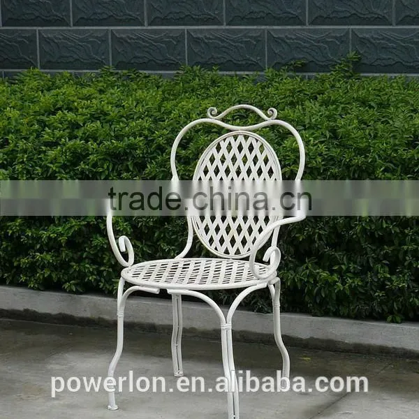 Vintage Shabby Chic Metal Arm Chair photo-4