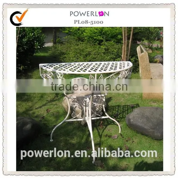 Antique Metal Corner Half Round Table In Uk photo-2