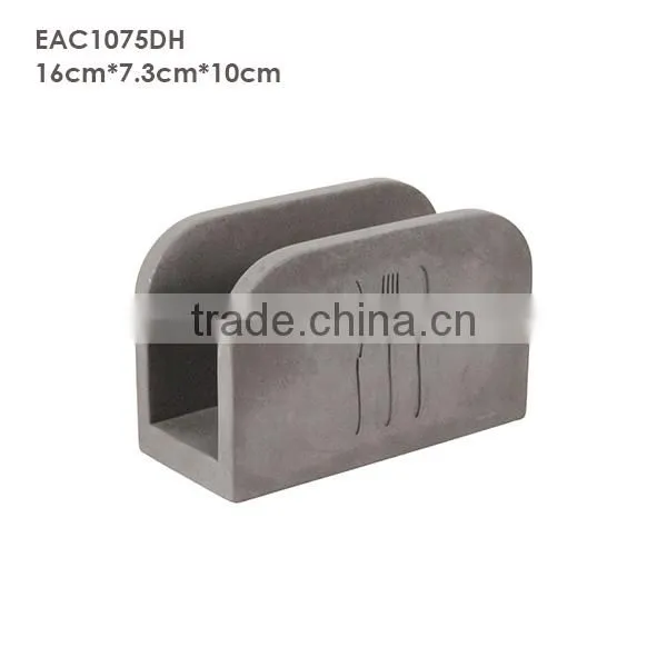 Creative Wedding Decoration Bare Concrete Restaurant Napkin Holder photo-5
