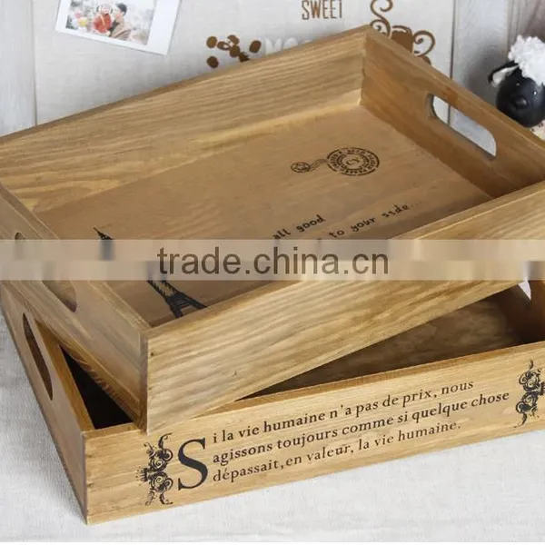 2015 New Design Wooden Serving Trays photo-4