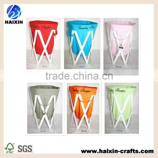 Wooden Foldable Laundry Basket/laundry Hamper photo-3