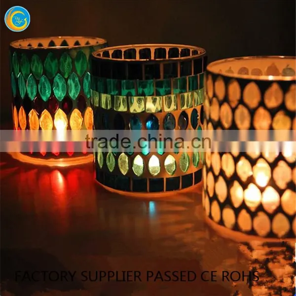 Glass Mosaic Candlestick photo-5