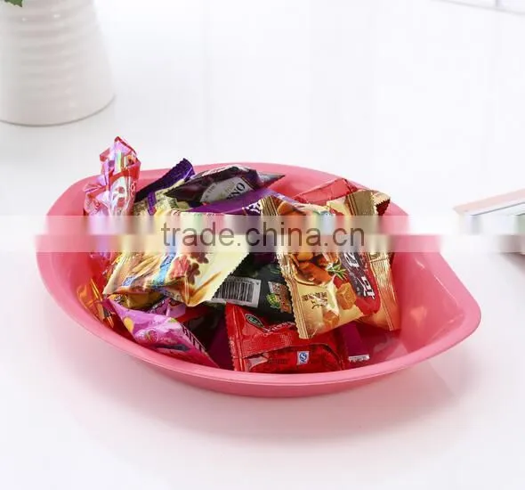 2016 New Design Colorful Plastic Fruit Tray Fruit Bowl Snack Tray Nut Bowl Candy Tray photo-3