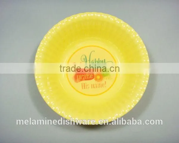 100% Melamine Factory Wholesale Safety Kids Children Cake Plate photo-2