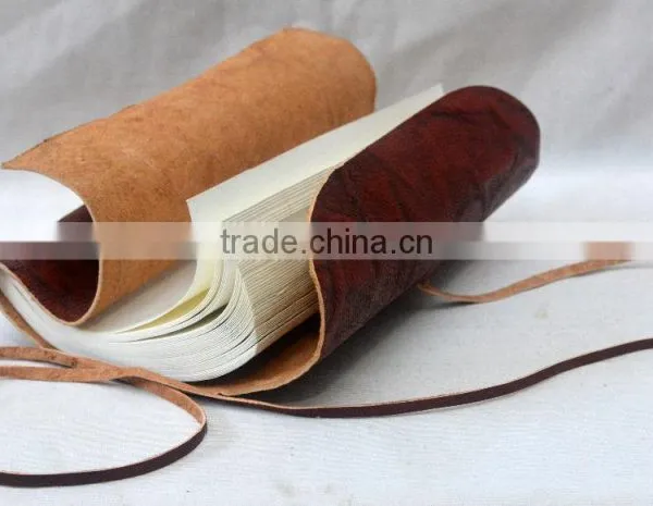 Handmade Vintage Crush Rolled Leather Journal photo-2