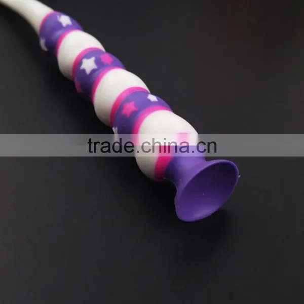 Personalized Toothbrush for Kids Round Handle With Sucker Bottom Teeth Care for Children photo-6